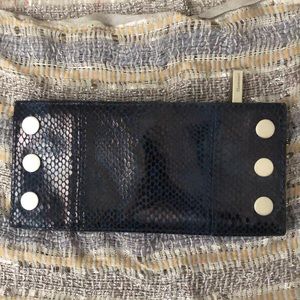 Hammitt Navy Snakeskin Wallet